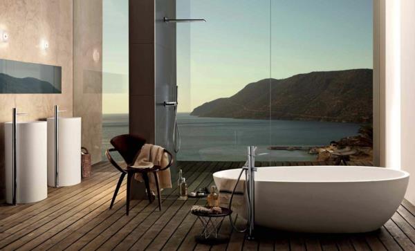 Zen-moderno-oblikovanje-kopalnica-kad-okno z velikostjo