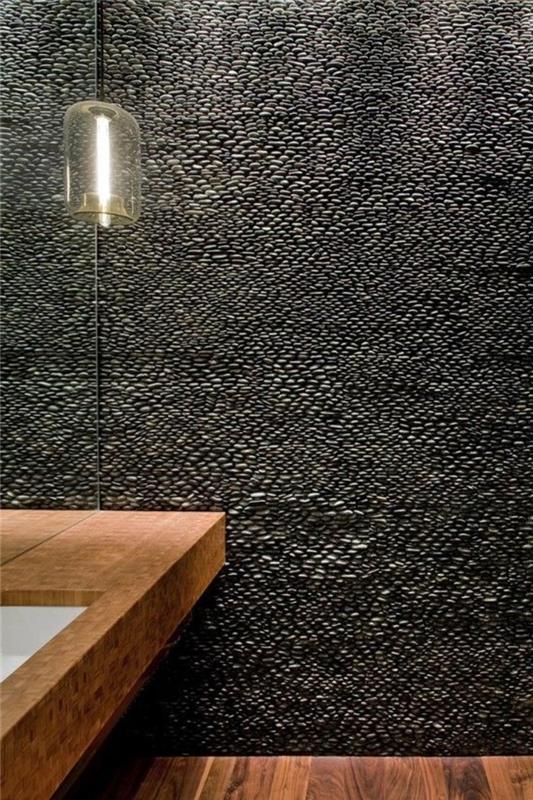 kopalnica-italijanska-tuš-črna-kamenček-za-črna-kopalnica-mozaik-stene