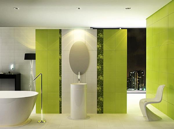 zeleno-bela kopalnica-in-dekor