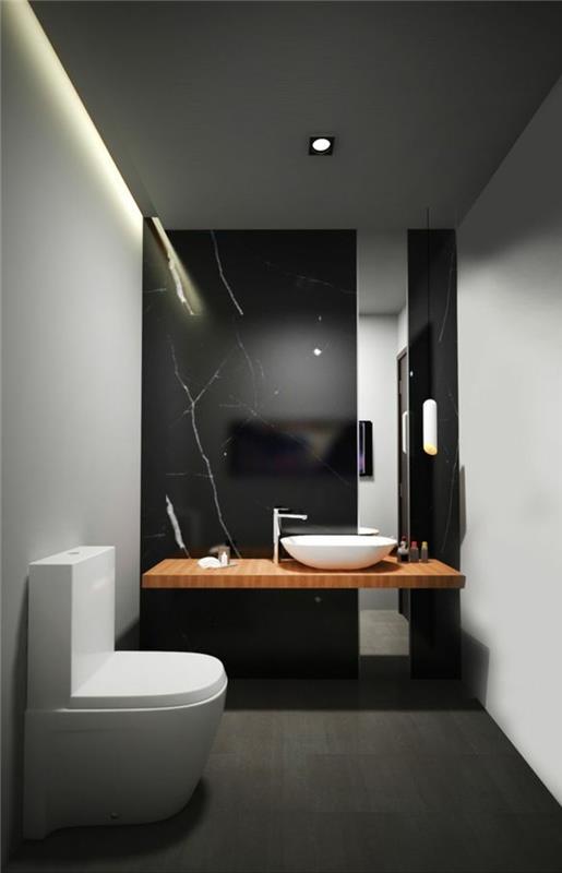 pilka ir juoda-vonios kambarys-grindys-juodos-plytelės-pilka-siena-modelis-itališkas-vonios kambarys