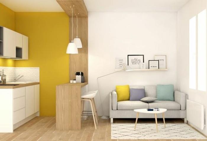 elegantna-dnevna soba-ujemajoče-notranje-barve-siva-kavč-siva-kavč-blazine-dnevna soba-pohištvo