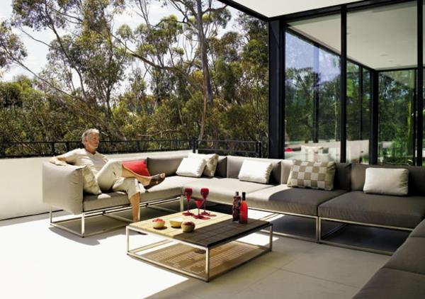 sodo baldai iš aliuminio-moderni-minimalistinė įranga