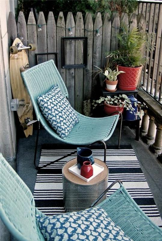 vrtno pohištvo-iz-tkanega-smole-ratana-pohištvo-svetlo-modro-stoli iz ratana-modro