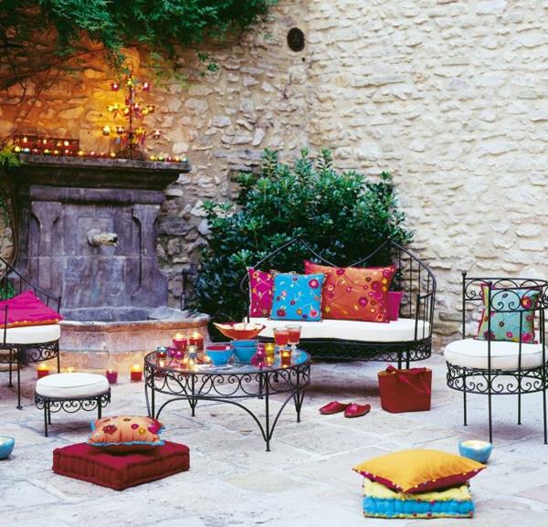 Maroško-moderno-vrt-bivalni prostor