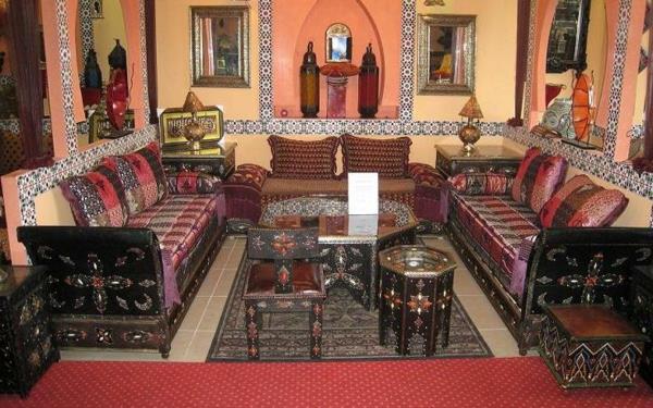 Maroško-originalna dnevna soba