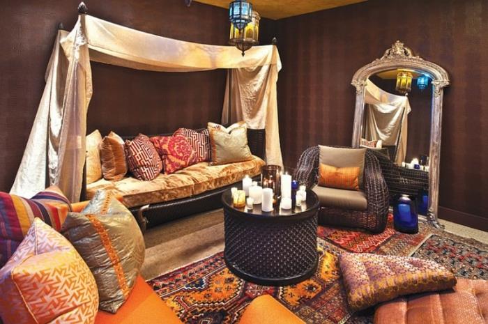 Maroko gyvenamasis kambarys-pigus-sedari-modernus audinys-marokietiškas-svetainės-dekoravimas-miegamasis-rytietiškas kambarys