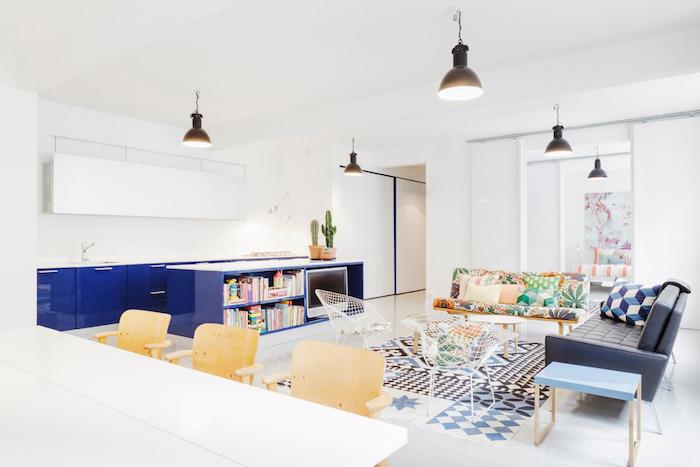 Nordijska dnevna soba in moderna skandinavska duha deko ideja minimalističnega dizajna