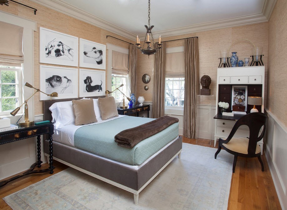 Interior de dormitorio hermoso