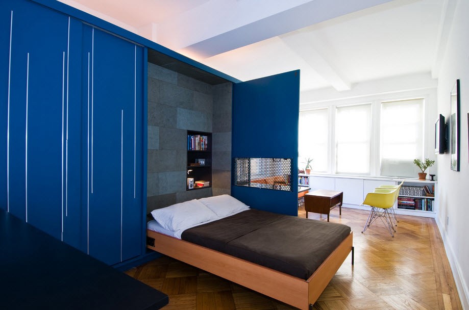 dormitorio combinado con sala de estar