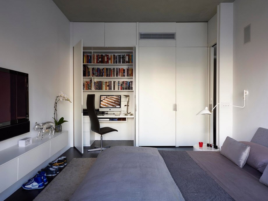 Dormitorio y estudio