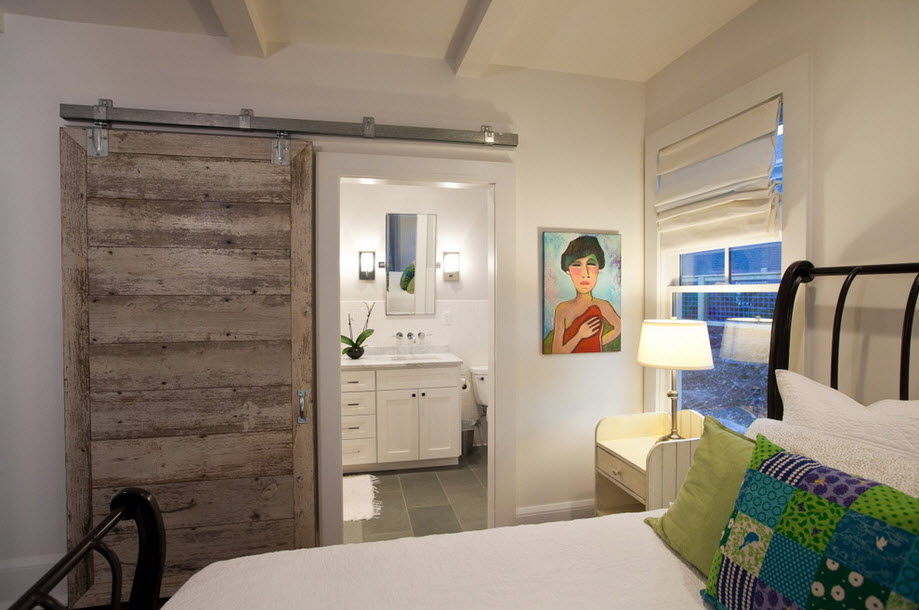 Puertas correderas en el dormitorio.