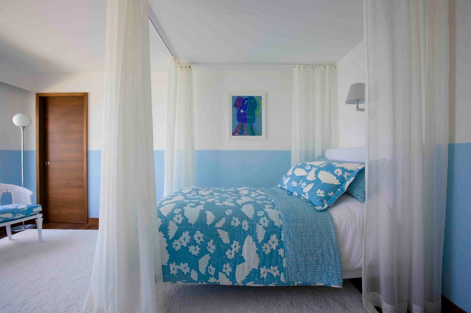 Cortinas en el dormitorio