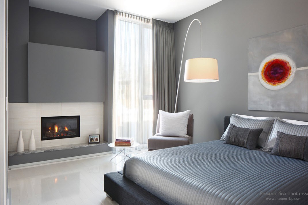 Il grigio è la soluzione migliore per una camera da letto moderna