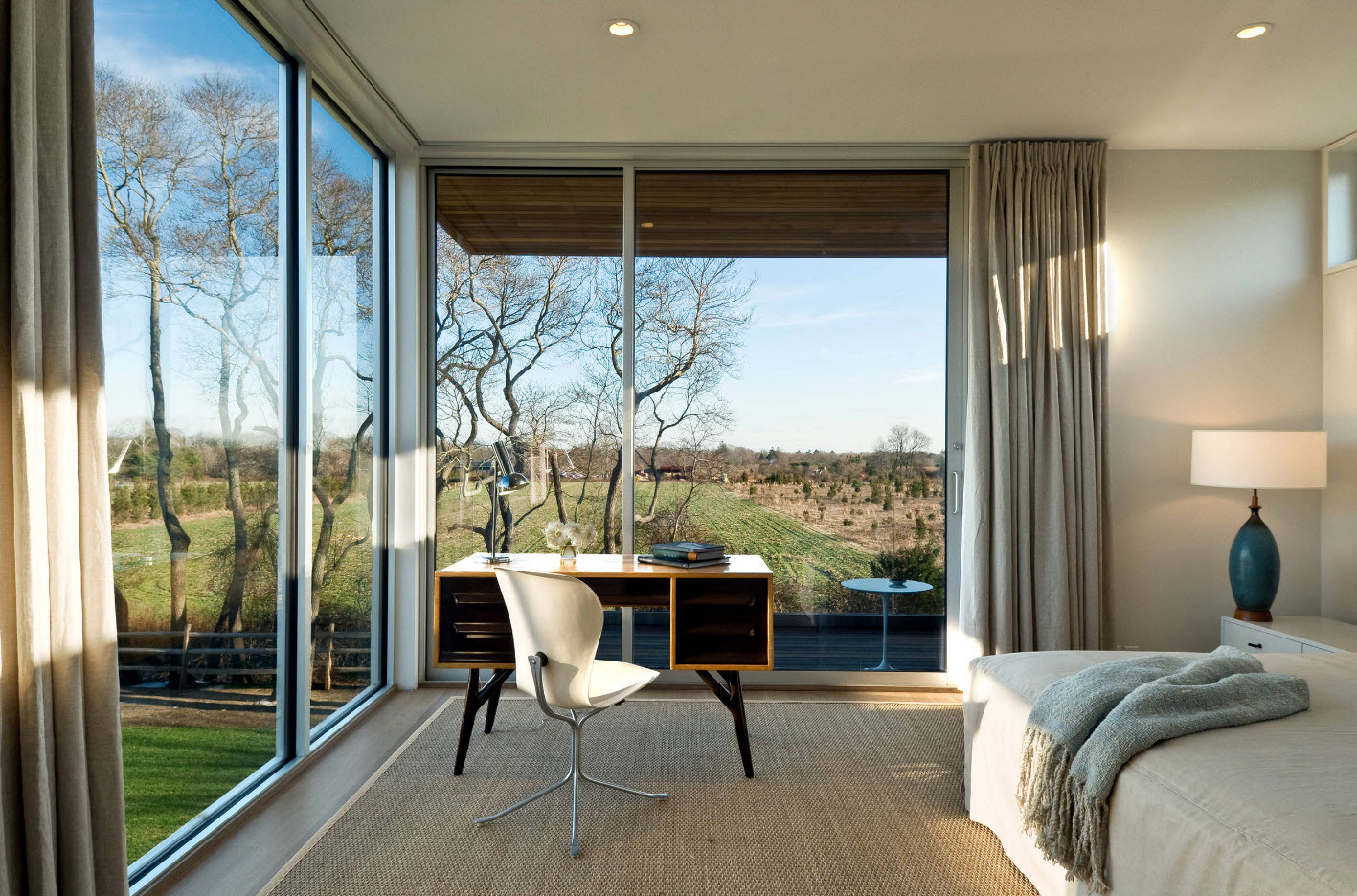 Cortinas para janelas panorâmicas