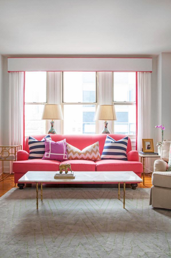 Cortinas com lambrequins em design moderno