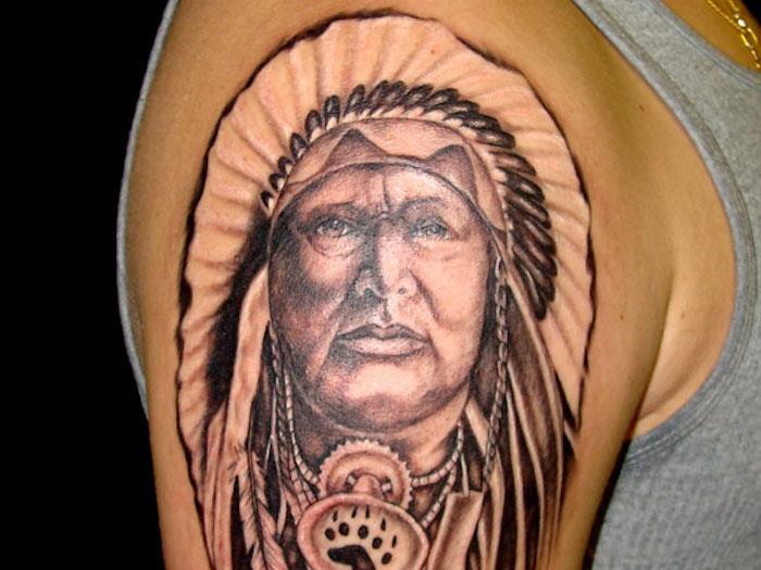 tetovaža ramen, risba kože avtohtone silhuete, tetovaža etničnega vzorca
