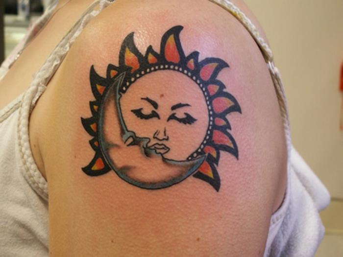 ay dövmesi anlamı, ay ve güneş dahil bohem dövmeler