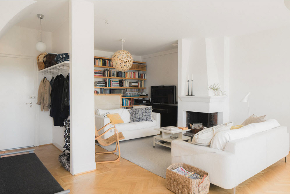 Apartamento estúdio de estilo escandinavo