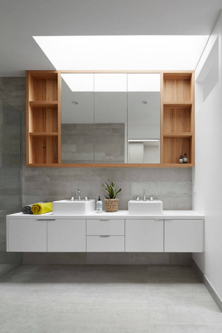 Baño de estilo escandinavo