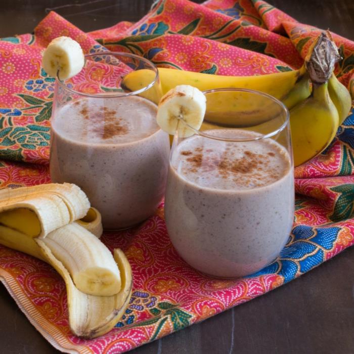 smoothie z bananovim mlekom in cimetom, preprost in zdrav recept, pripravite domač smoothie