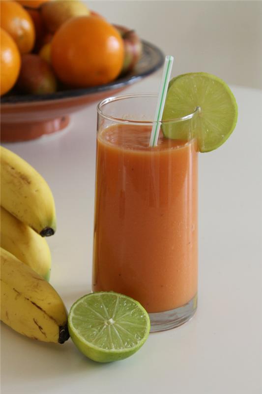 zdrava in okusna pijača za premagovanje dnevnih izzivov, pomaranče in limete