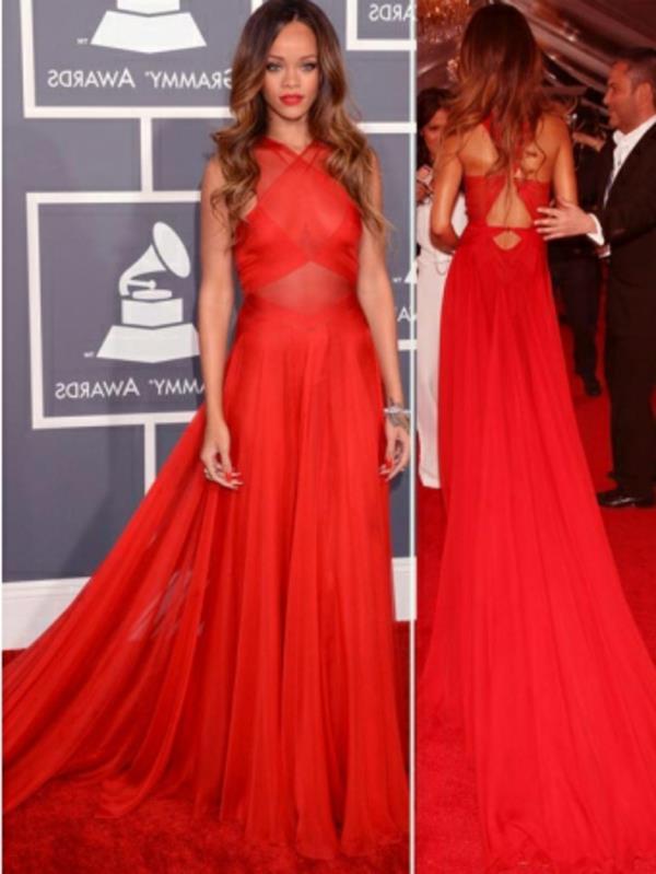 akşam-özel-rihanna-uzun-kırmızı elbise