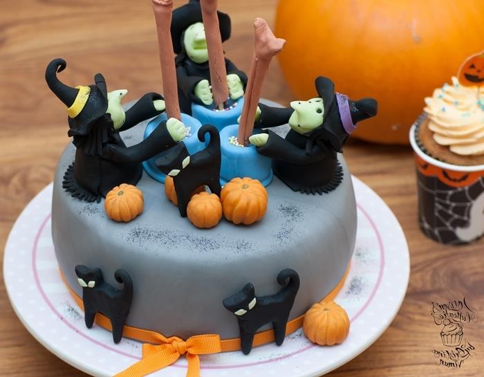cadılar bayramı dowser yapıştır şekerli kek cadılar bayramı kolay kraliyet buzlanma kabak mini fondan gıda boyası