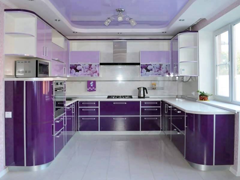 cucina viola chic