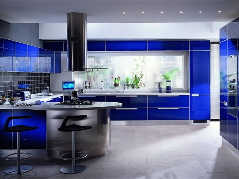 cucina chic blu