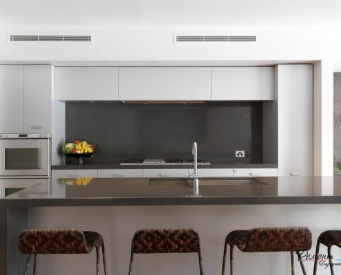 Šiuolaikinio virtuvės dizaino akcentas yra baldai