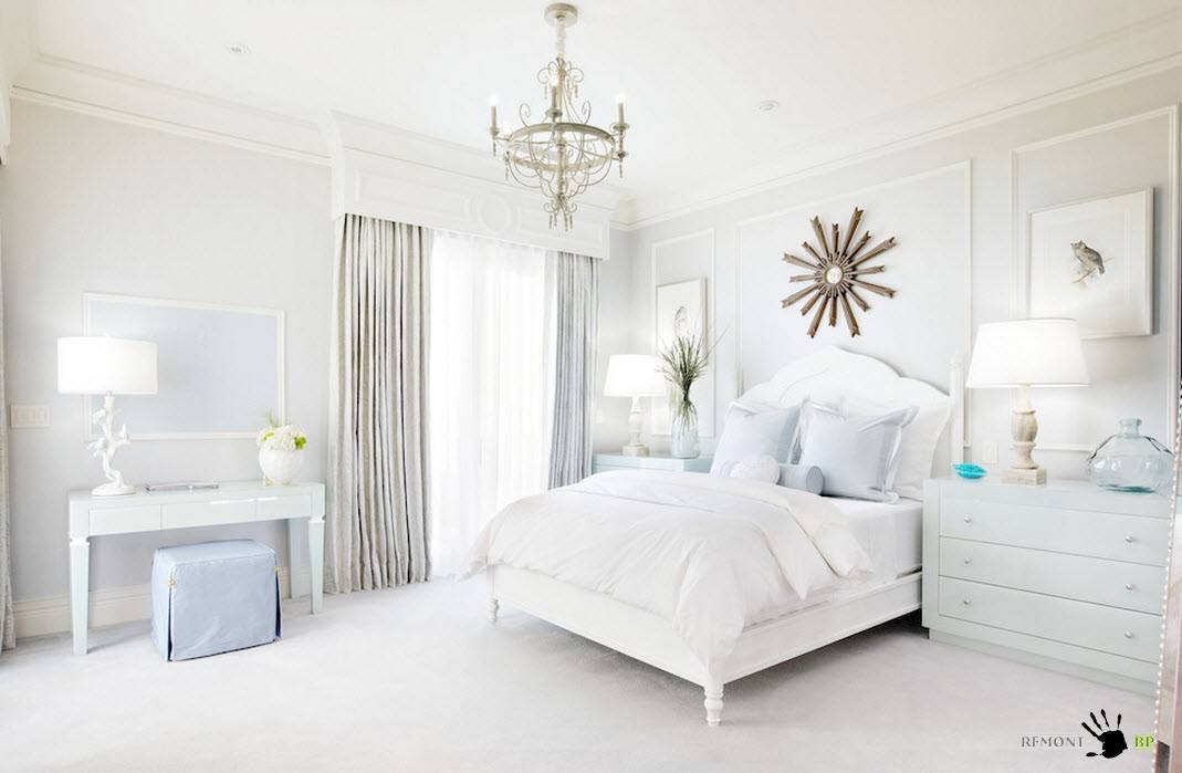 Quarto branco de neve