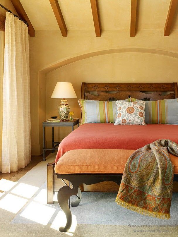 Akdeniz tarzı yatak odası tasarımı