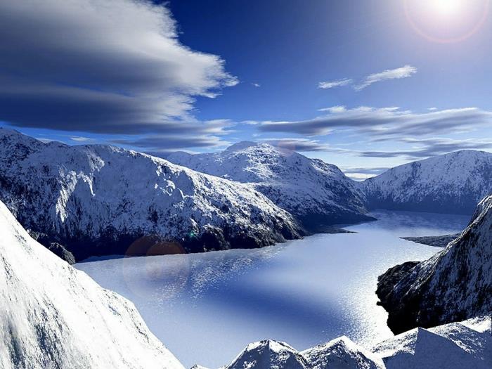 alpes-kayak-tatil-doğa-görüntü-jolie-profesyonel-foto-göl