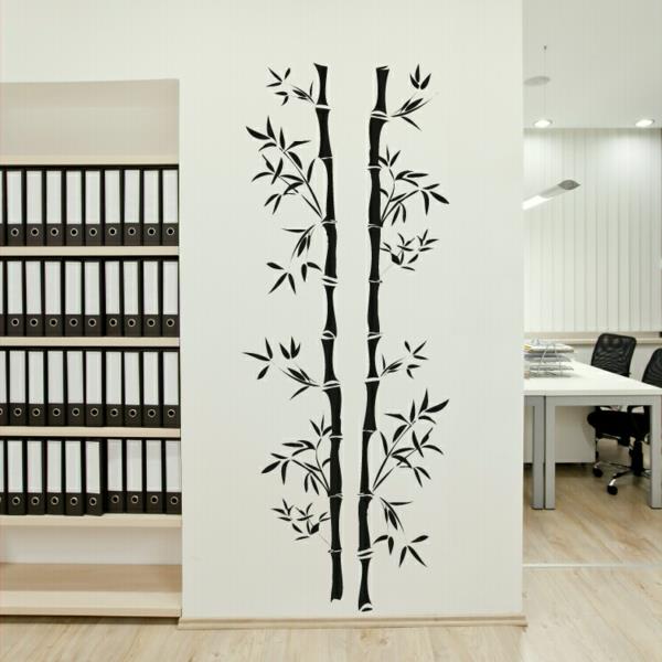 ofis için bambu-çıkartma-duvar-dekorasyonu