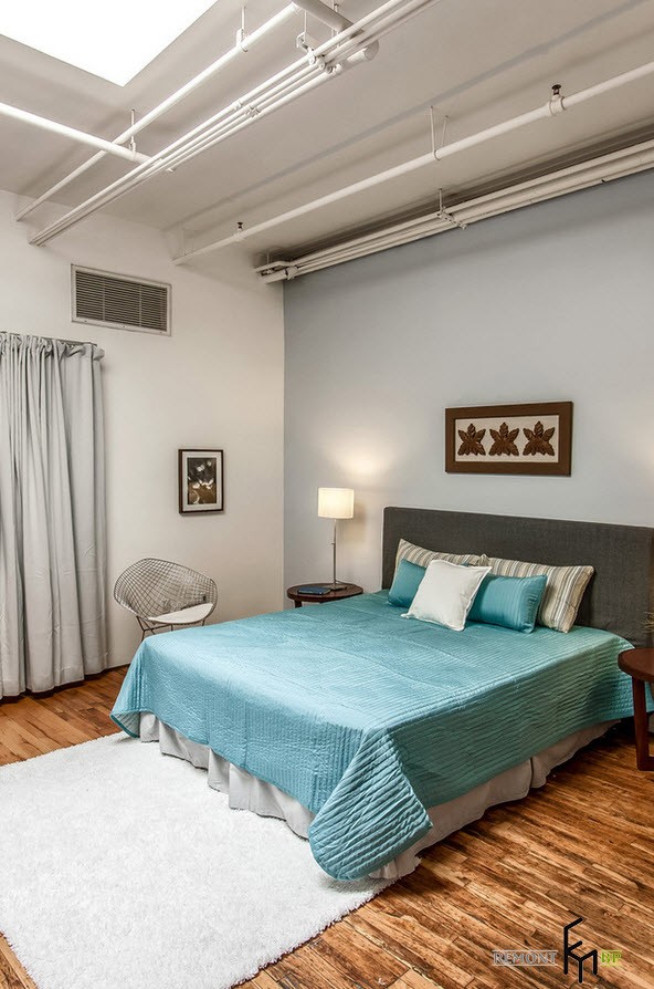 Tessuti luminosi in camera da letto