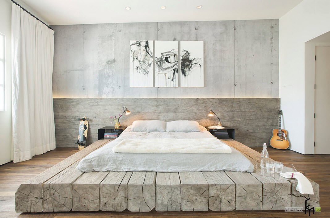 Zoccolo in legno per letto