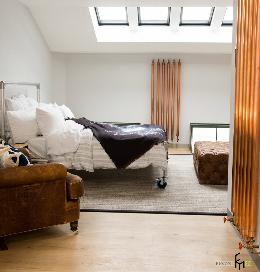 Finestre a soffitto in camera da letto