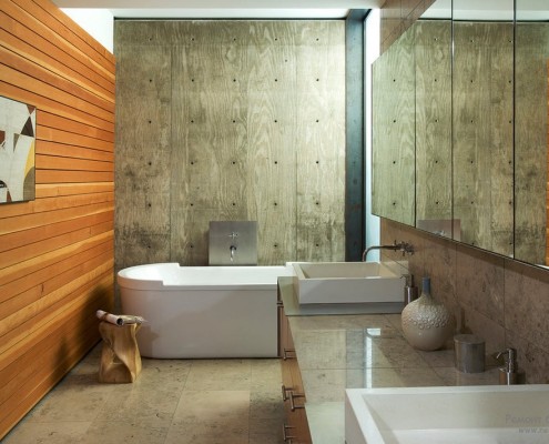 Bagno in stile chalet