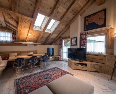 Mansarda in stile chalet