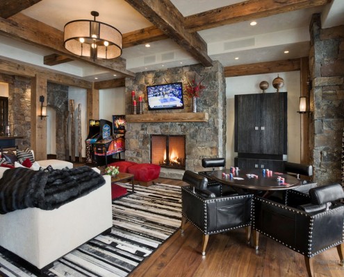 Salotti in una casa privata in stile chalet