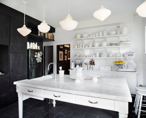A magia do conjunto preto e branco