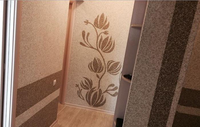 papel pintado con patrón