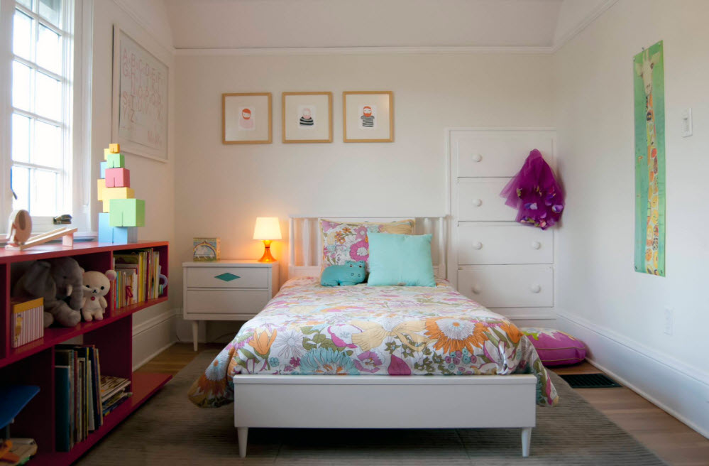En el interior de la habitación de los niños.