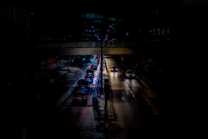 Tablet başına Sfondo, autostrada di notte