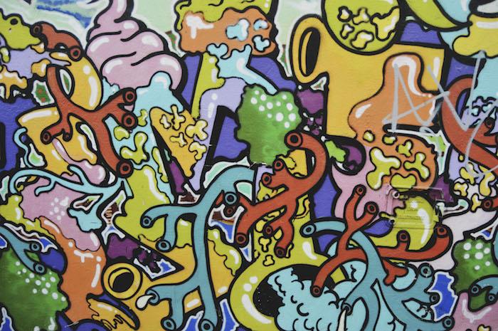 Iphone kilit ekranı kız için duvar kağıdı ilham verici alıntı sanat sokak grafiti renkli