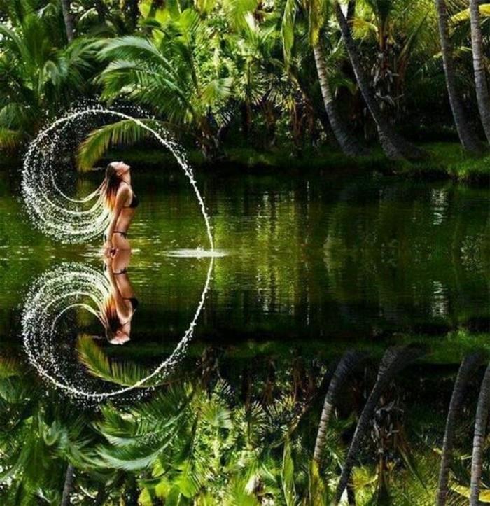 tobula simetrija vandenyje pakeista fibonacci seka