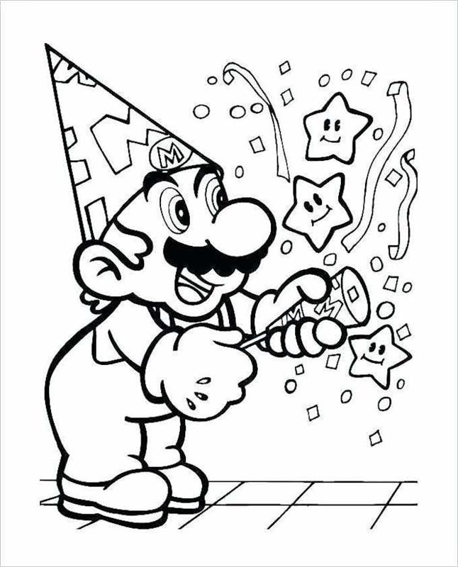 Praznovanje rojstnega dne Super Mario, rojstnodnevno risanje, rojstnodnevno risanje za očeta