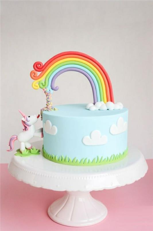 super-unicorn-idea-boy-rojstnodnevna torta