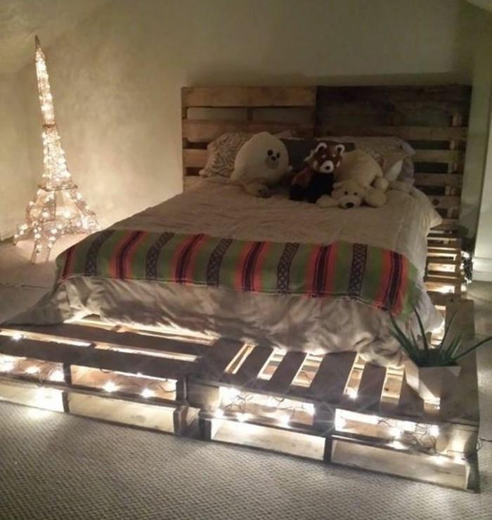 vrhunska ideja-za-otroško sobo-kako-narediti-paleto-posteljo-integrirano-razsvetljavo-romantično-vzdušje