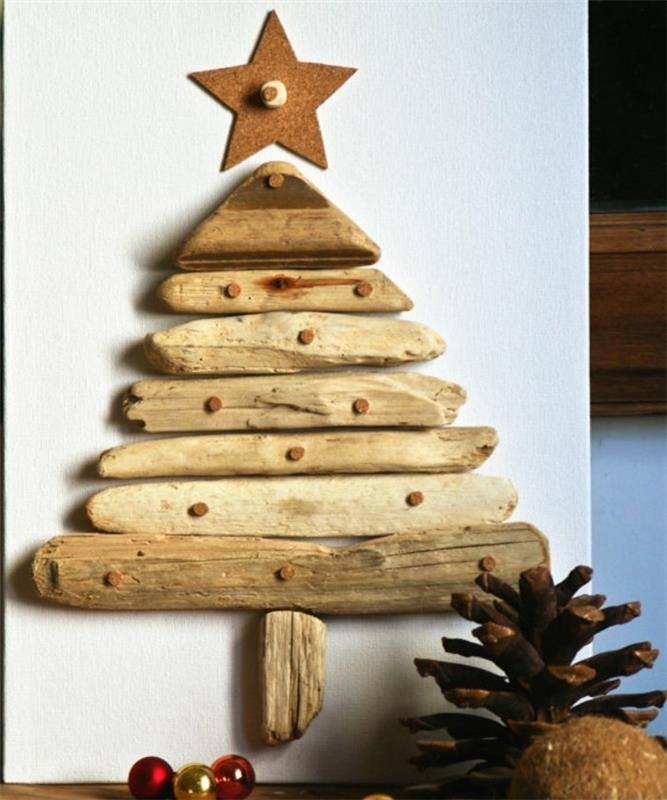 süper-Noel-ağacı-tasarım-in-ahşap-yüzer-ahşap-dallar-kısa-karton-Noel-yıldız